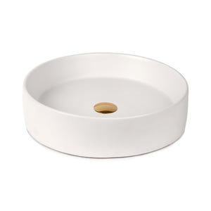 Concrete Vessel Sink, Handmade, Round Bowl Design, Sleek and Modern Washbasin for Bathroom Miami