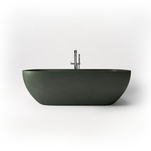 Concrete Bathtub, Handcrafted Concrete Tub, Variety of 17 Different Colors, Indoor & Outdoor Use