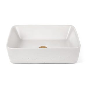 Handmade Concrete Vessel Sink: Modern Rectangle Washbasin, 14.5x19x5.25