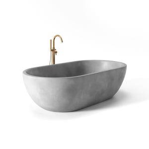 Concrete Bathtub, Handcrafted Concrete Tub, Variety of 17 Different Colors, Indoor & Outdoor Use Maui image 4