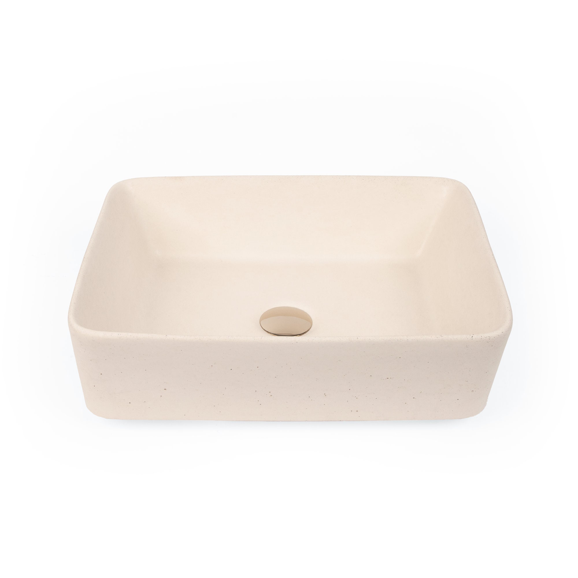 Concrete Vessel Sink Handmade White Rectangle Design Sleek Etsy