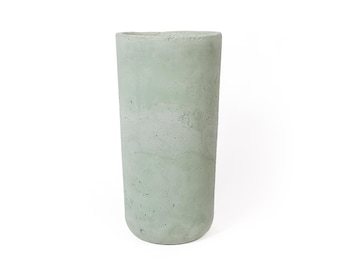 Handcrafted Round Concrete Planter: Indoor Outdoor Aster Pot