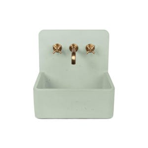 Concrete Wall Mounted/Console Sink, Handmade, Modern Washbasin for Bathroom Mini San Francisco