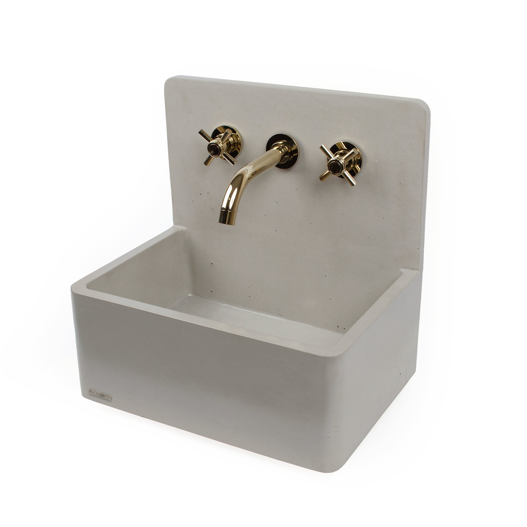 Concrete Wall Mounted/Console Sink Platinum Handmade Modern Etsy