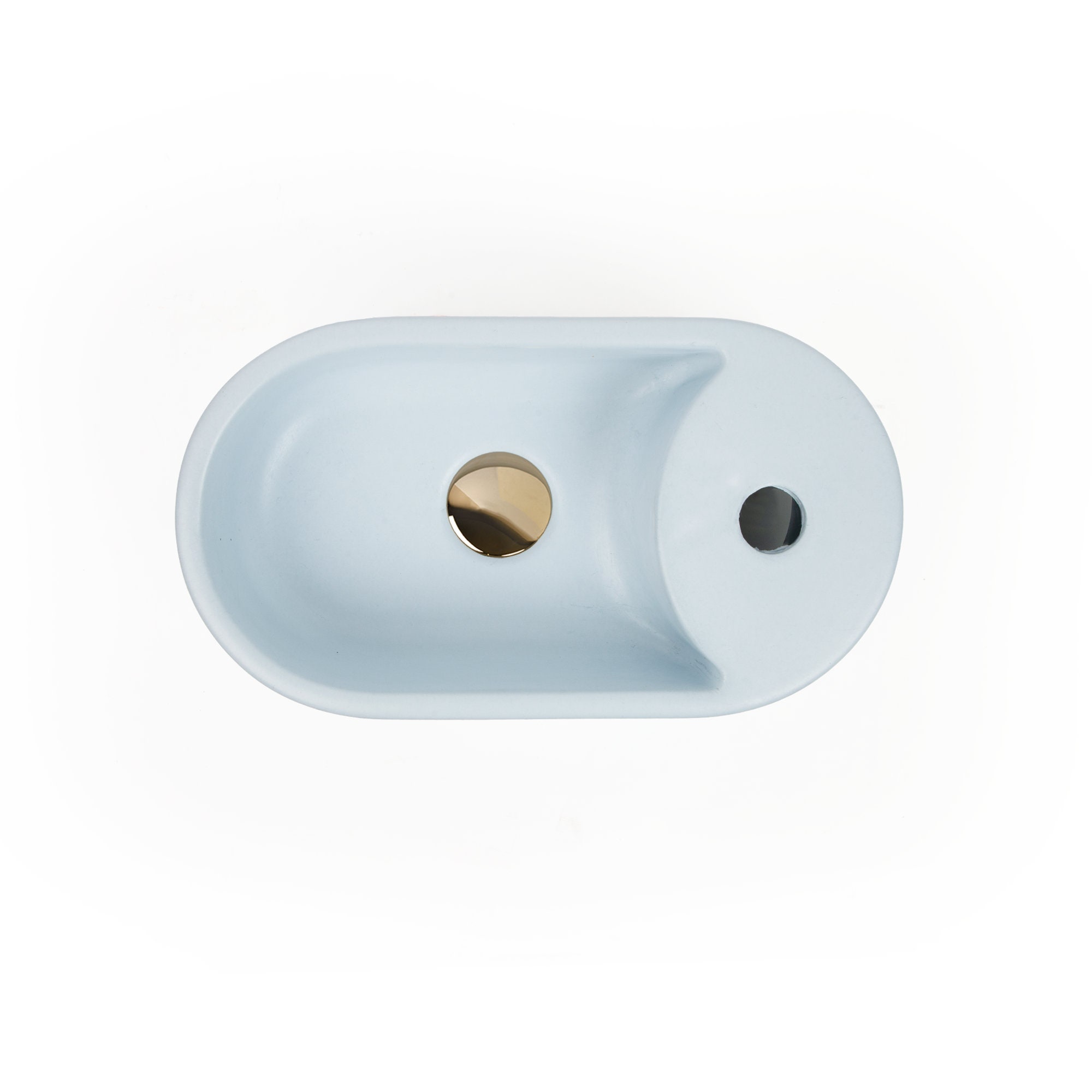 Concrete Vessel Sink Handmade Small Platinum Oval/round Etsy