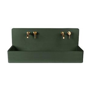 Handmade Concrete Wall Mount Sink 48&quot;: Modern Bathroom Washbasin