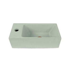 Handmade Concrete Vessel Sink: Modern Rectangle Washbasin, 17.6&quot; x 9&quot;
