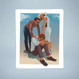 Succession Season 3 Finale Roy Siblings &quot;All The Bells Say&quot; Print