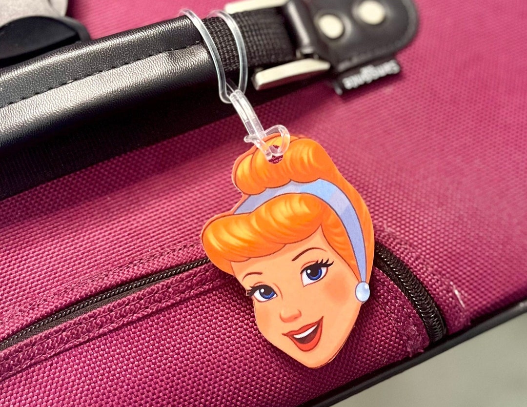Princess Luggage Tag, Cinderella Bag Tag, Cinderella Inspired Luggage