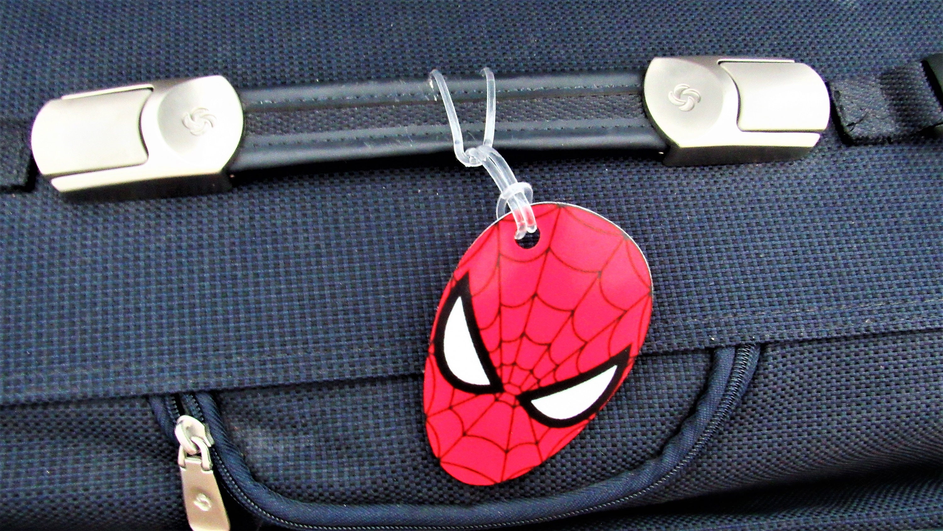 Spiderman luggage tag clearance