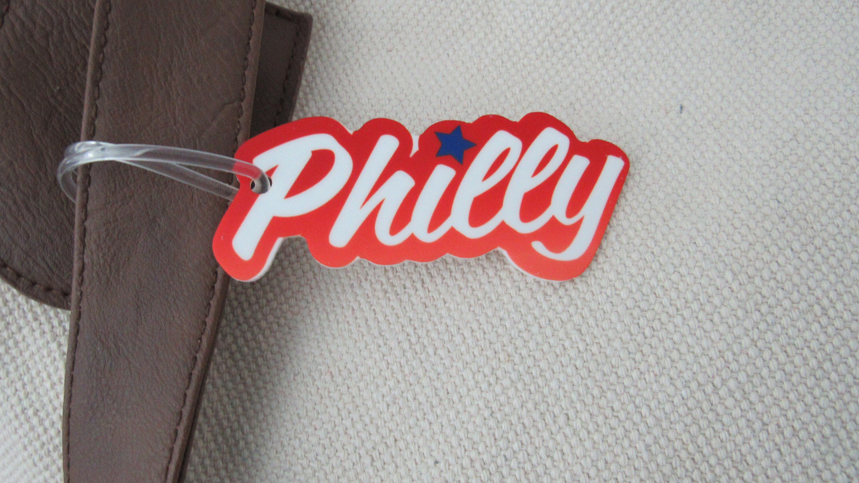 Philly Acrylic Luggage Tag, Custom City Tag