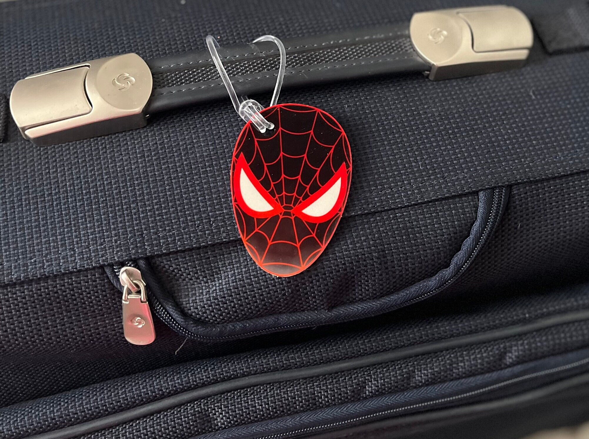 Super Hero Luggage Tag, Spider Man Luggage Tag, Miles Morales Bag Tag, Spin Bag Tag,  Backpack Tag, Hero Bag Tag, School Bag Tag