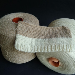 Raccoon yarn, natural yarn, animal yarn, soft yarn, yarn not cone skein 100 g