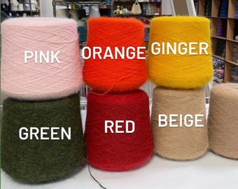 Angora yarn, angora 80% yarn, Italy yarn, rabbit yarn,  yarn for kitty cap, Italy Yarn 50g