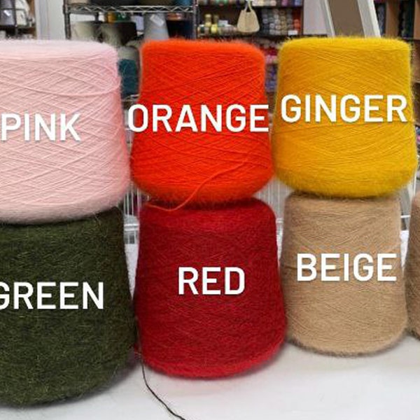 Angora yarn, angora 80% yarn, Italy yarn, rabbit yarn,  yarn for kitty cap, Italy Yarn 50g
