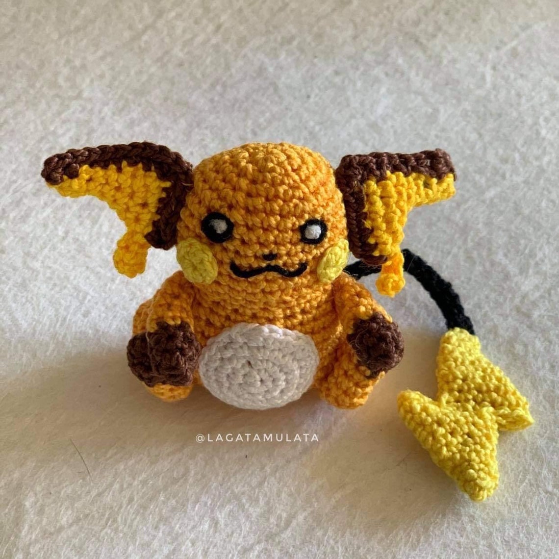 Raichu Crochet Pattern Amigurumi Pdf. Etsy