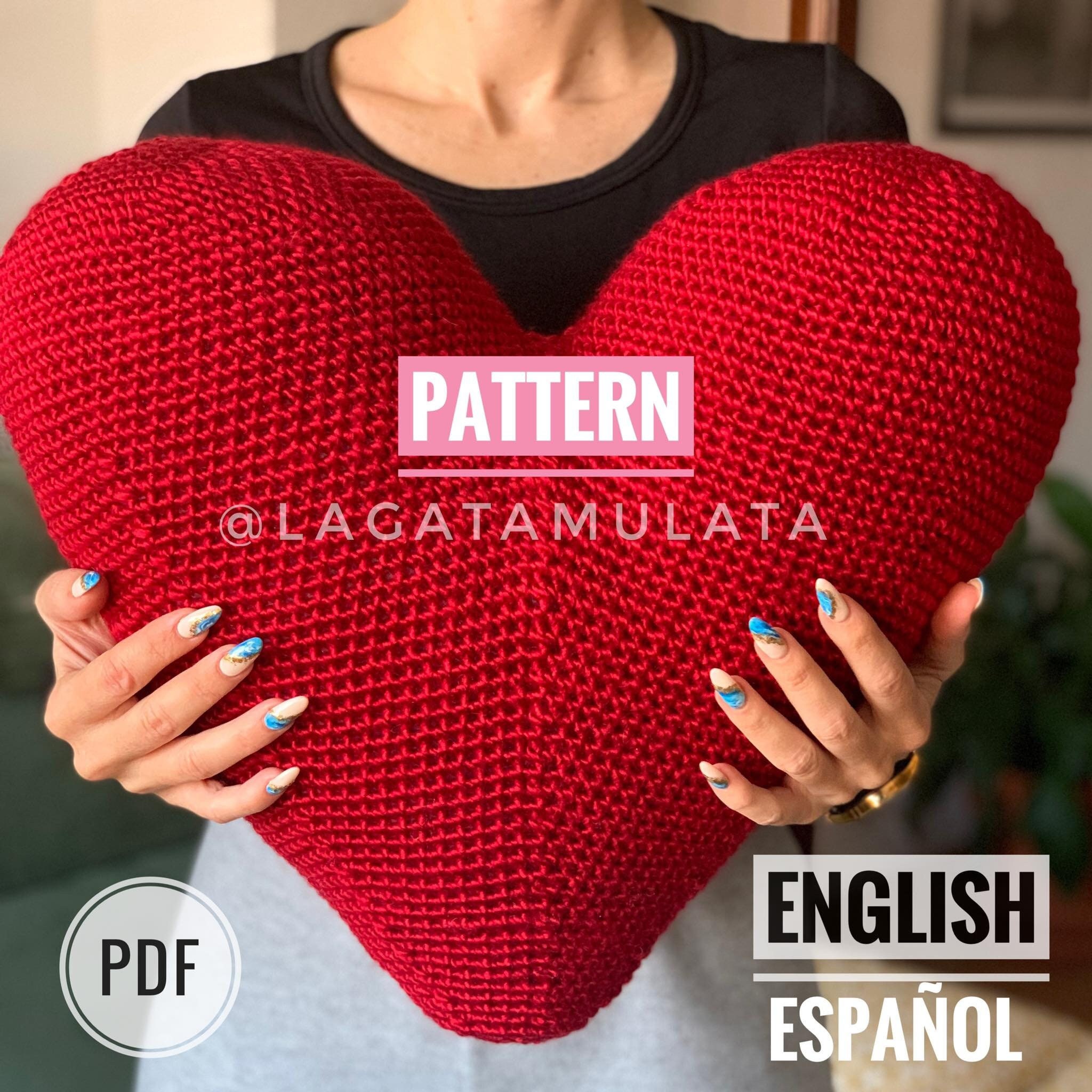 Ganchillo Cojines Forma Corazon Ganchillo Cojines Con Forma De