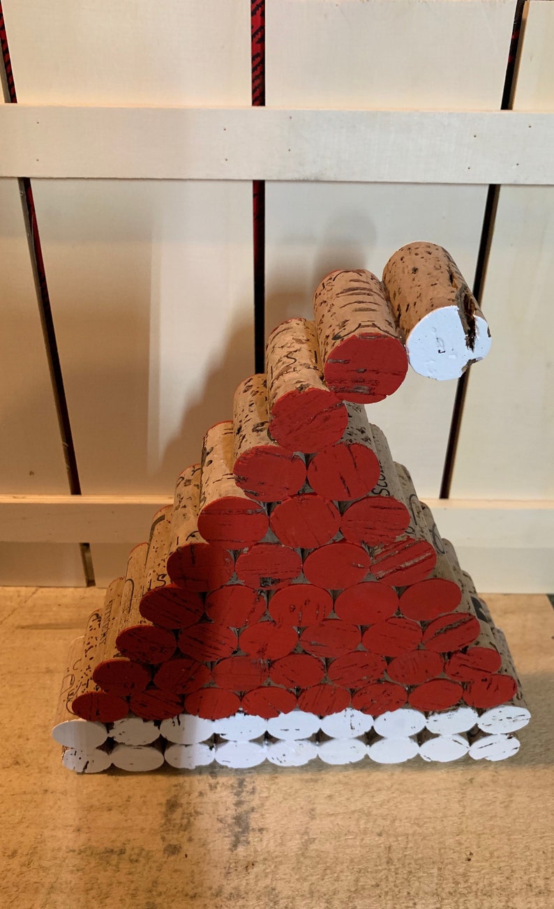 Wine Cork Santa Hat Etsy