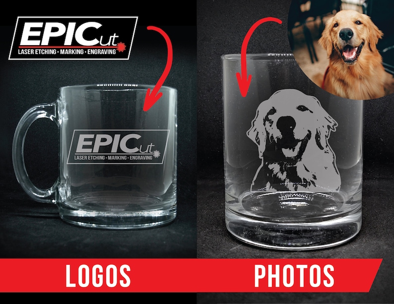 Custom Engraved 16oz Tall Kitchen Glass - Etched Glassware / Personalized Logo Cup / Customized Milk Glass / Personalized Soda Glass image 3