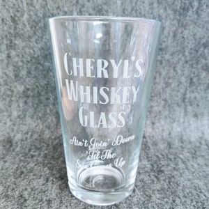 Custom Engraved 16oz Tall Kitchen Glass - Etched Glassware / Personalized Logo Cup / Customized Milk Glass / Personalized Soda Glass image 7