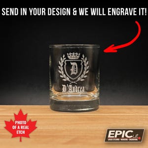 Custom Shot Glass - Etched Glassware / Engraved 3oz Glass / Personalized Barware / Wedding Favors / Groomsmen Bachelor Gift / Liquor Glass