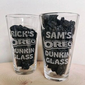 Custom Engraved 16oz Tall Kitchen Glass - Etched Glassware / Personalized Logo Cup / Customized Milk Glass / Personalized Soda Glass image 9