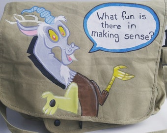 Custom Hand painted My Little Pony Discord Bag