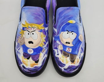 Custom Hand Painted SouthPark  Shoes Super Craig and Wonder Tweek