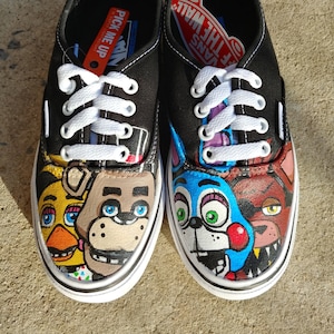 Custom Hand Painted Five Nights at Freddy&#39;s Shoes