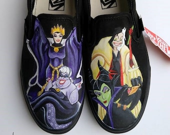 Disney Villain Custom Hand Painted Shoes