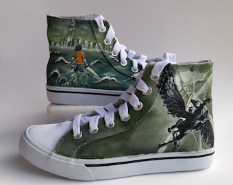 Percy Jackson Custom Hand Painted Shoes