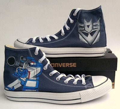 Transformers and Decepticon Custom Hand Painted Shoes