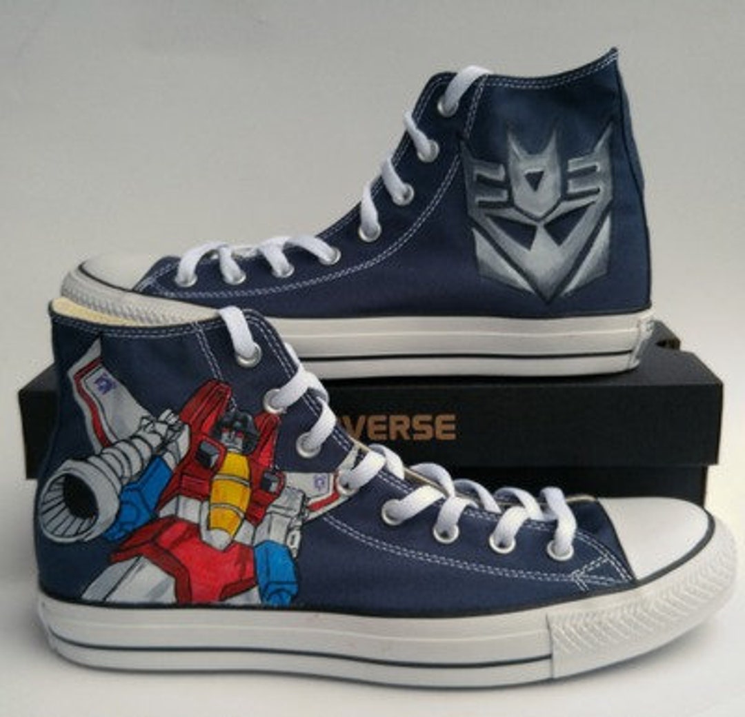 Transformers and Decepticon Custom Hand Painted Shoes - Etsy