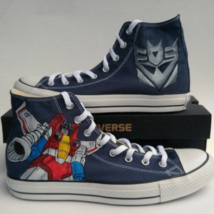 Transformers and Decepticon Custom Hand Painted Shoes