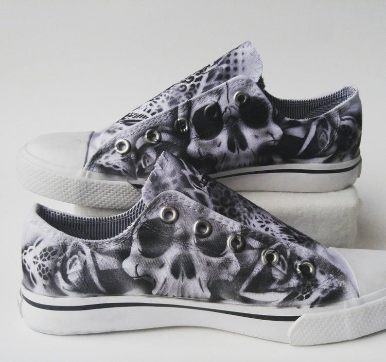 custom air brush shoes