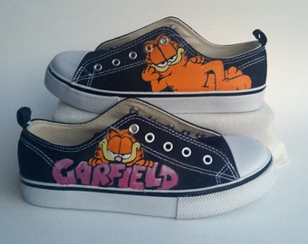 Garfield the Cat Custom Hand Painted Shoes