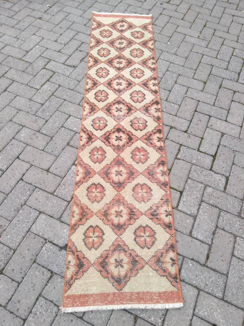 Vintage red rug runner runner rug oushak rug runner turkish | Etsy