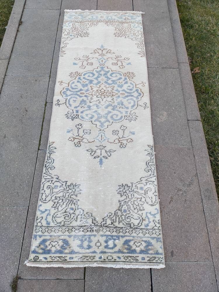 Vintage pequeño corredor de alfombras alfombra de pasillo | Etsy