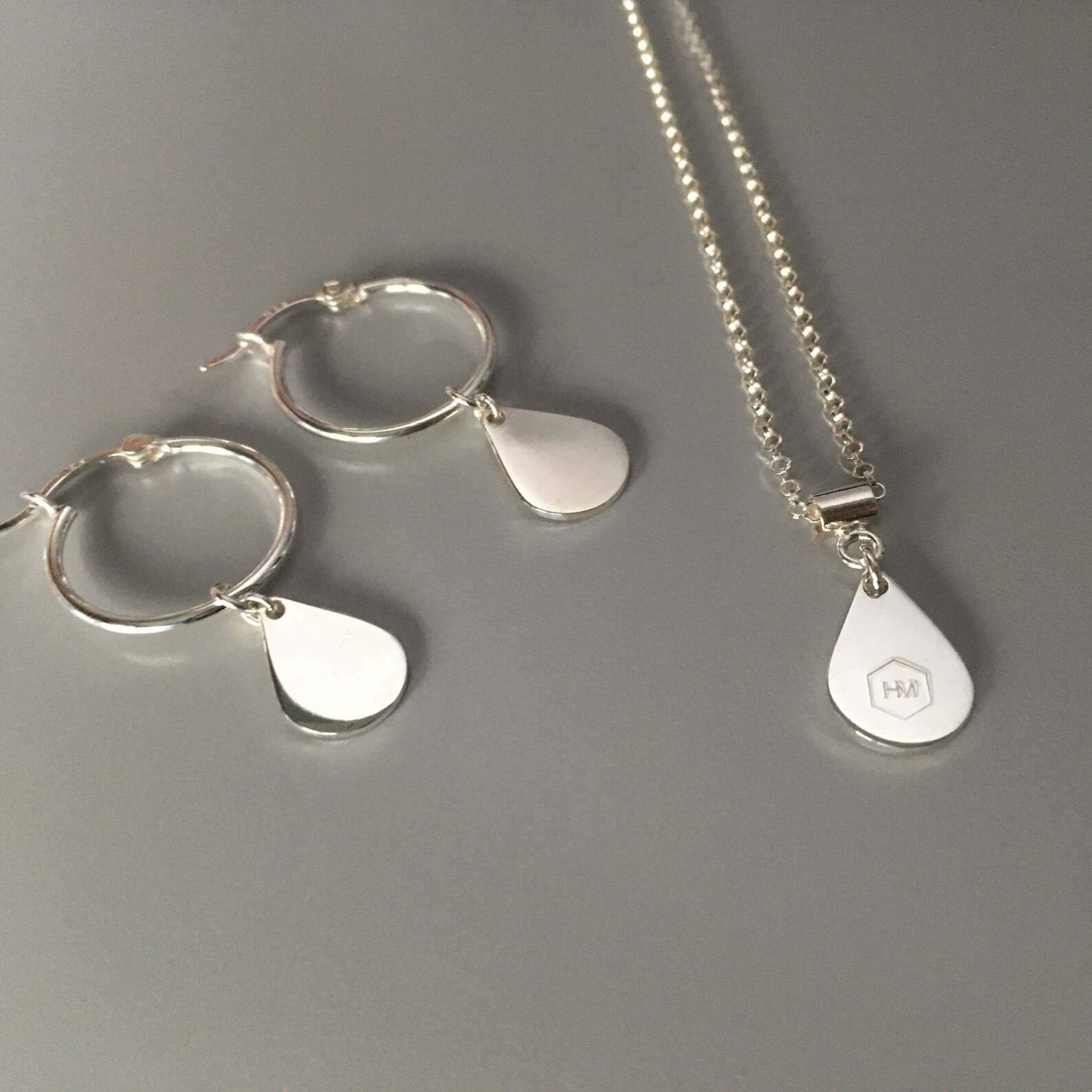 HANNA TEARDROP-SN18 chain necklace Sterling Silver/sterling | Etsy