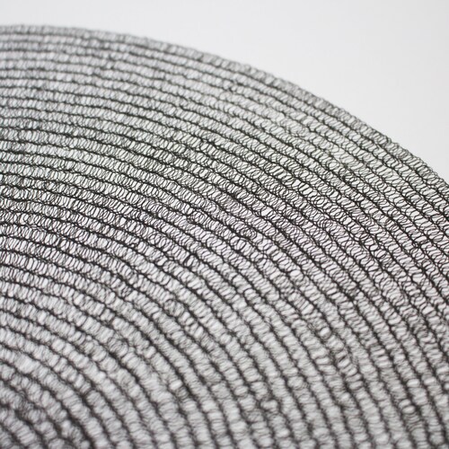 DRAWING • 1x 40cm • minimal shops • circle • spirals • black on white