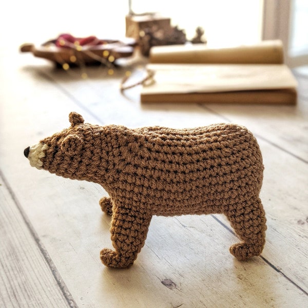 No Sewing Amigurumi Grizzly Bär, Eisbär, echter Bär einfach häkeln pdf englische Anleitung für Anfänger