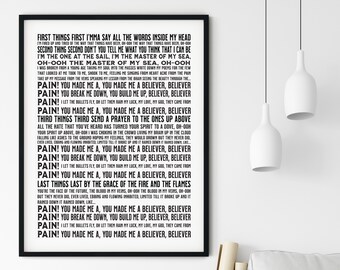 Imagine Dragons Believer Etsy Canada