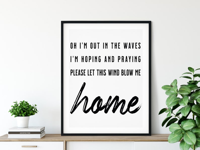 Ben Rector Sailboat Song Lyrics Poster Song Lyric Wedding Etsy