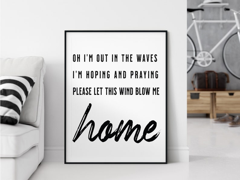 Ben Rector Sailboat Song Lyrics Poster Song Lyric Wedding Etsy