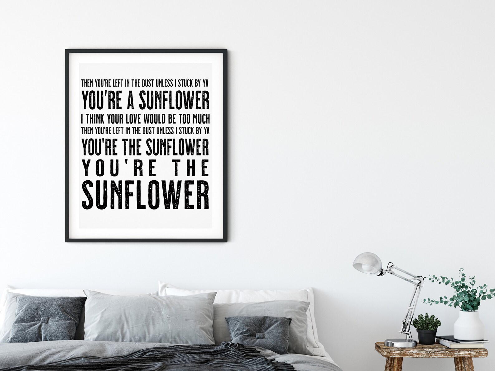 Post Malone Sunflower Song Lyrics Poster Song Lyric Print Etsy