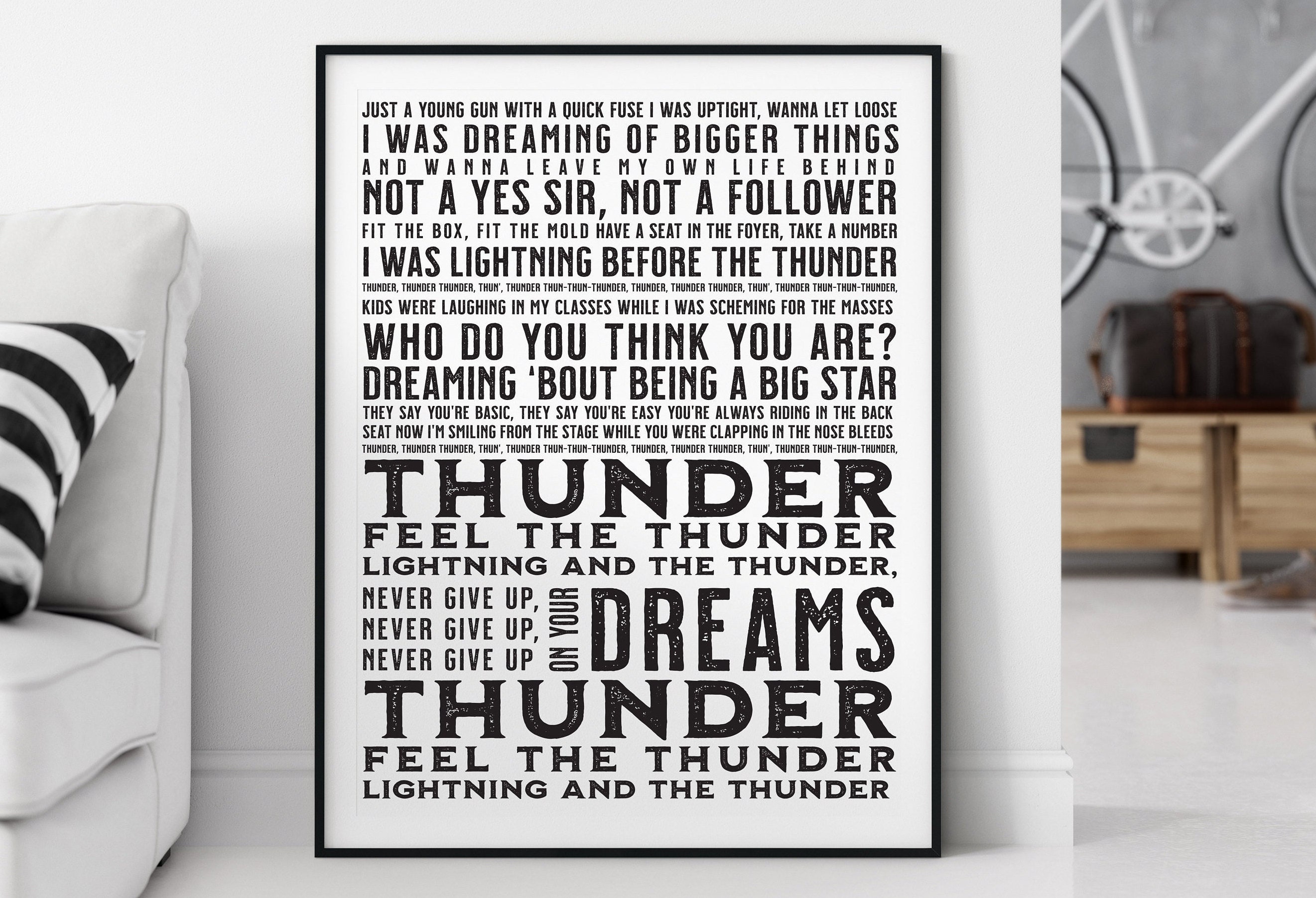Thunder imagine текст. Thunder imagine текст