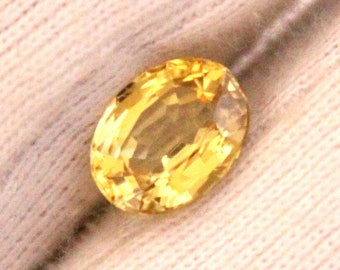 Yellow Chrysoberyl Faceted Oval Shape Precious Gemstones - Loose Gemstones,Family Of Alexandrite,2.50 Cts 9x7x4.80MM,Unheated,Untreated