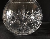 Vintage Crystal Rose Bowl