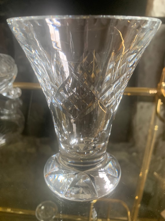 SASAKI CRYSTAL カットクリスタル花瓶厳選された純正クリスタル原料