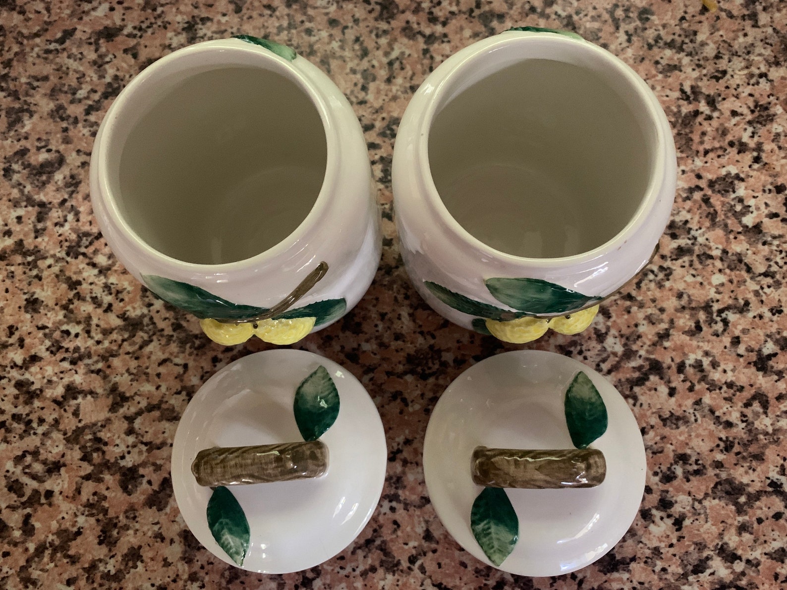 Vintage Italian Bassano Pottery Pair of Storage Jars Kitchen Etsy UK